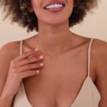 Black & White Diamond Teddy Bear Necklace - Image 5