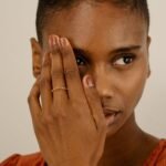 14K Solid Gold Citrine Chain Ring - Image 3