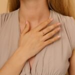 14K Solid Gold Citrine Chain Ring - Image 4