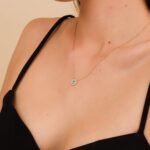 Cross Cutout Natural Diamond Disc Necklace - Image 6