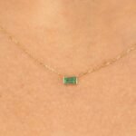 Dainty Emerald Necklace - Image 4