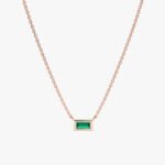 Dainty Emerald Necklace - Image 5