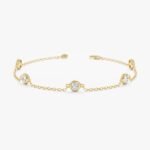 Bold Diamond Station Bracelet