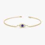 Bold Sapphire Diamond Eye Bracelet