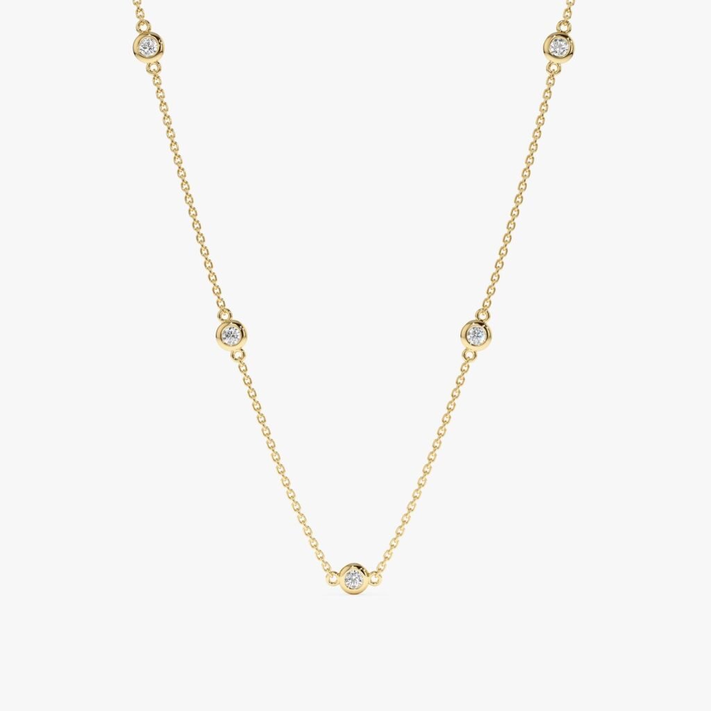 Dainty Diamond By The Yard Necklace
