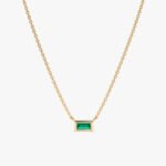 Dainty Emerald Necklace