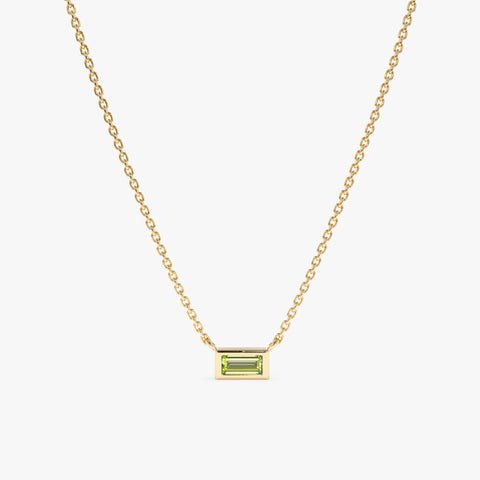 Dainty Peridot Necklace