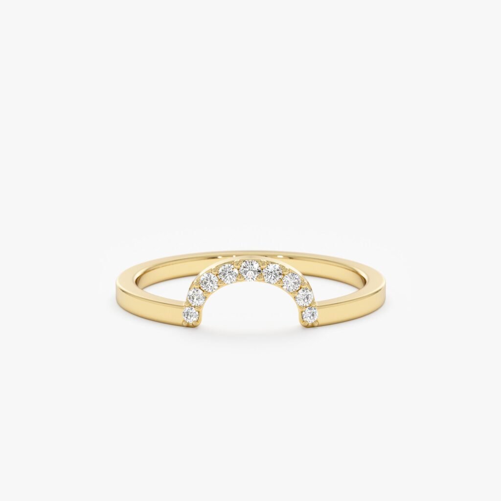 Diamond Curved Nesting Ring