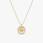 Diamond Eye Medallion with Ball Chain