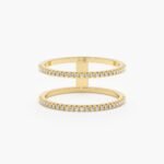 Double Line Diamond Ring