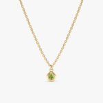 Peridot Charm Necklace