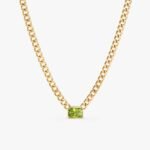 Peridot Cuban Chain Necklace
