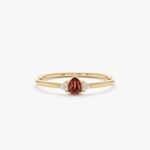 Petite Garnet Engagement Ring