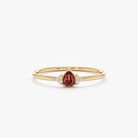 Petite Garnet Engagement Ring, Avril Petite Garnet Engagement Ring