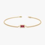 Ruby Birthstone Bracelet