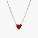 Ruby Heart Necklace