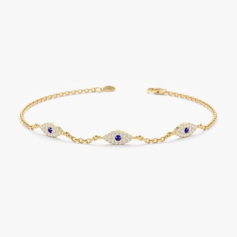 Diamond Eye Station Bracelet