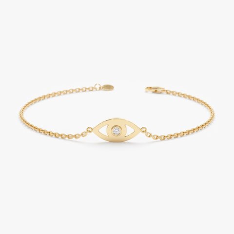 Single Diamond Eye Bracelet