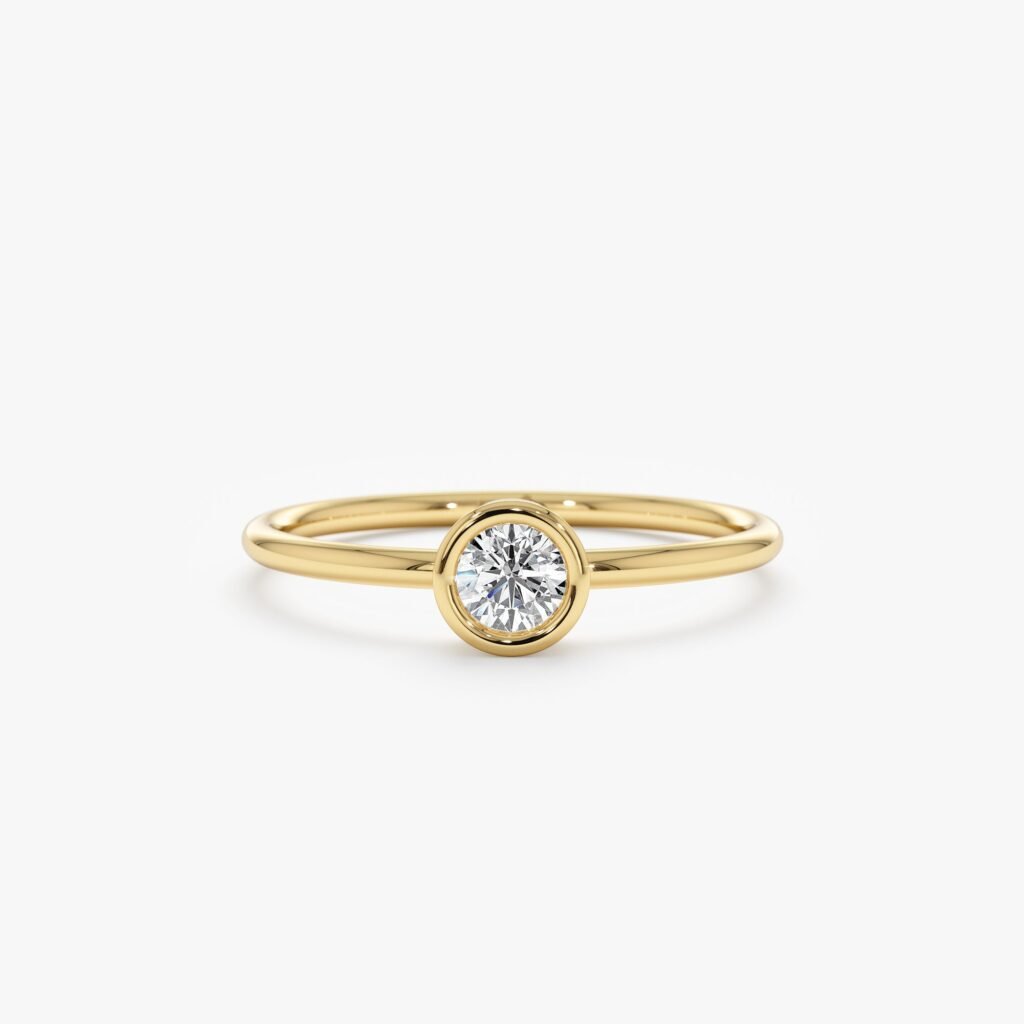 Solitaire Diamond Engagement Ring