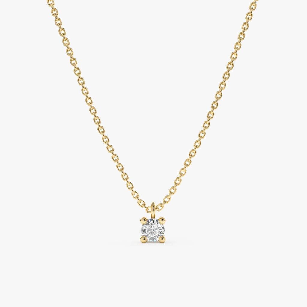 Solitaire Diamond Necklace