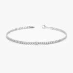 Diamond Bezel Cuban Chain Bracelet - Image 2