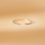 14K Solid Gold Natural Diamond Claw Ring - Image 4