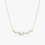 Diamond Cluster Necklace - Image 4