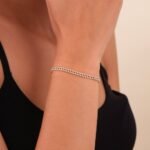 Diamond Cuban Chain Bracelet - 3mm - Image 4