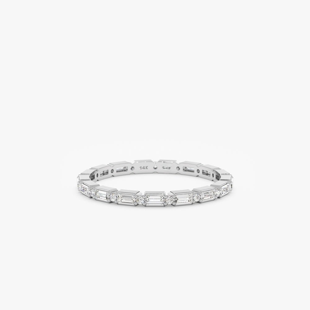 Diamond Dot Dash Eternity Ring