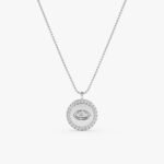 Diamond Eye Medallion with Ball Chain - Image 2