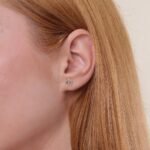 Diamond Peace Sign Studs - Image 6