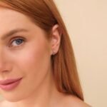 Natural Diamond Pyramid Huggies - Image 5