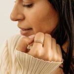 14K Solid Gold Natural Double Diamond Band - Image 4