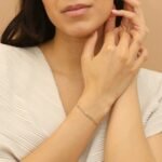 14K Solid Gold Emerald Cuban Chain Station Bracelet - Image 4