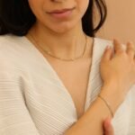 14K Solid Gold Emerald Cuban Chain Station Bracelet - Image 5