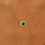 Emerald Diamond Necklace - Image 6