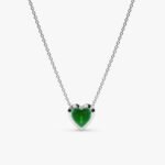 Emerald Heart Necklace - Image 2