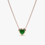 Emerald Heart Necklace - Image 3