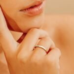 14K Solid Gold Flush Set Natural Diamond Band - Image 4