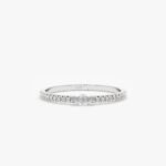 14K Solid Gold Marquise Natural Diamond Half Eternity Ring - Image 2