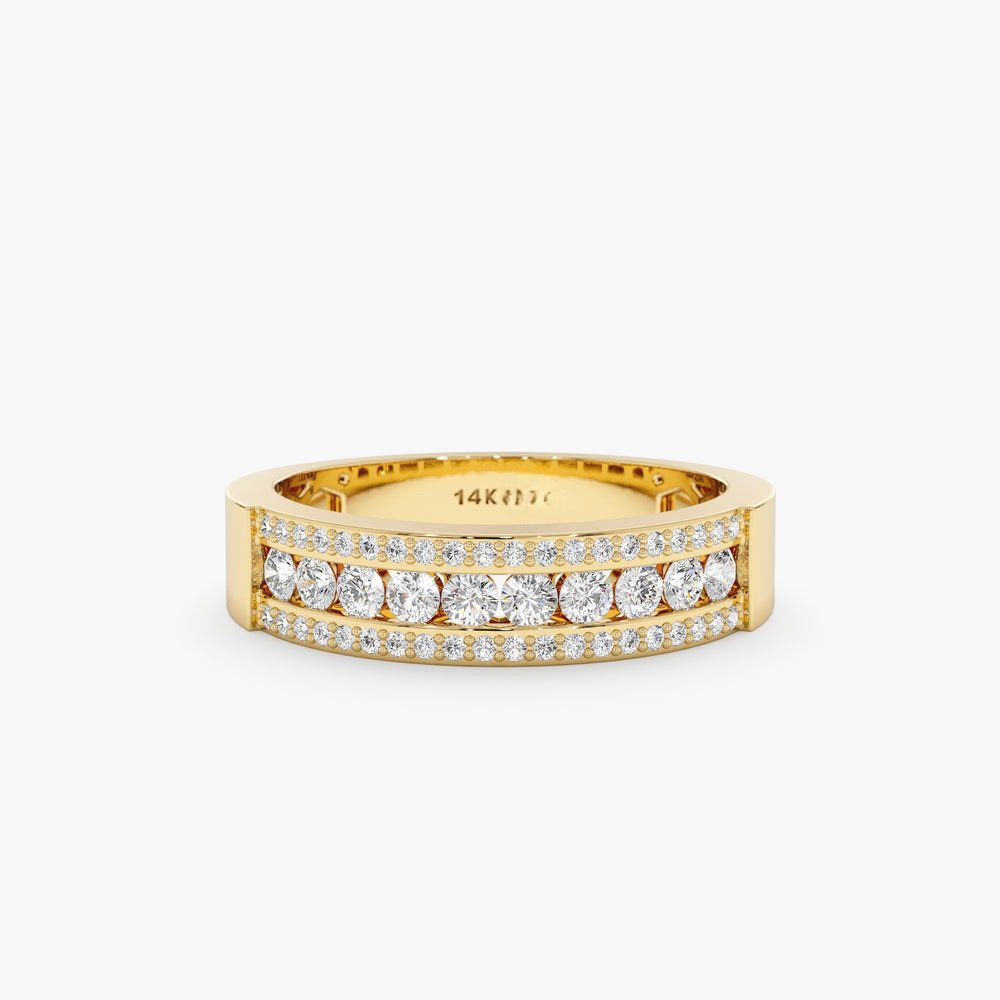 Natural Diamond Cigar Band