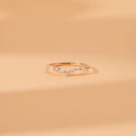 14K Solid Gold Natural Diamond Nesting Ring - Image 5