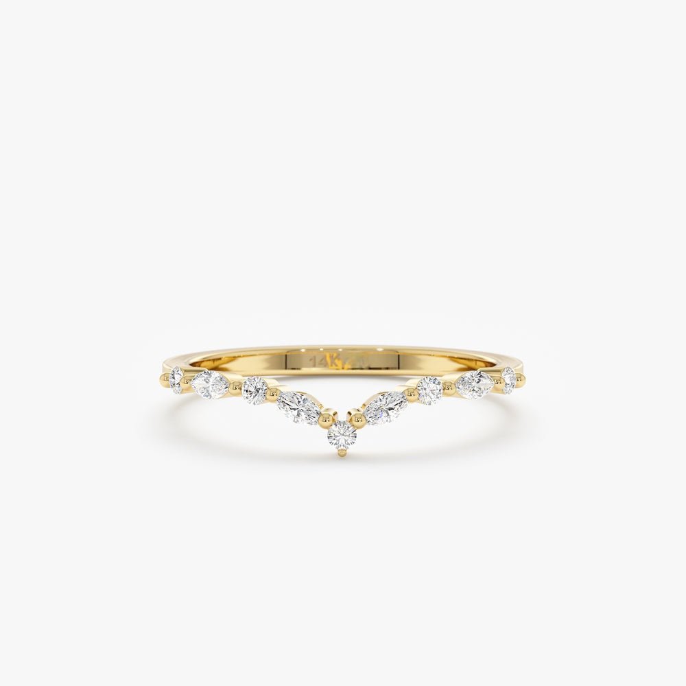 Natural Diamond Nesting Ring