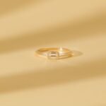 14K Solid Gold Octagon Natural Diamond Ring - Image 4