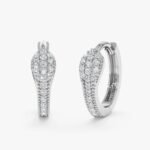 Pave Natural Diamond Huggies - Image 2