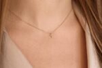 Petite Natural Diamond Cross Necklace - Image 2