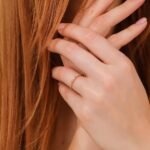 14K Solid Gold Petite Natural Diamond Half Eternity Ring - Image 4