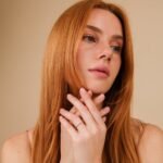 14K Solid Gold Petite Natural Diamond Half Eternity Ring - Image 3