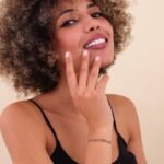 18k Solid Gold Rainbow Sapphire Cuban Chain Bracelet - Image 5