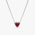 Ruby Heart Necklace - Image 4